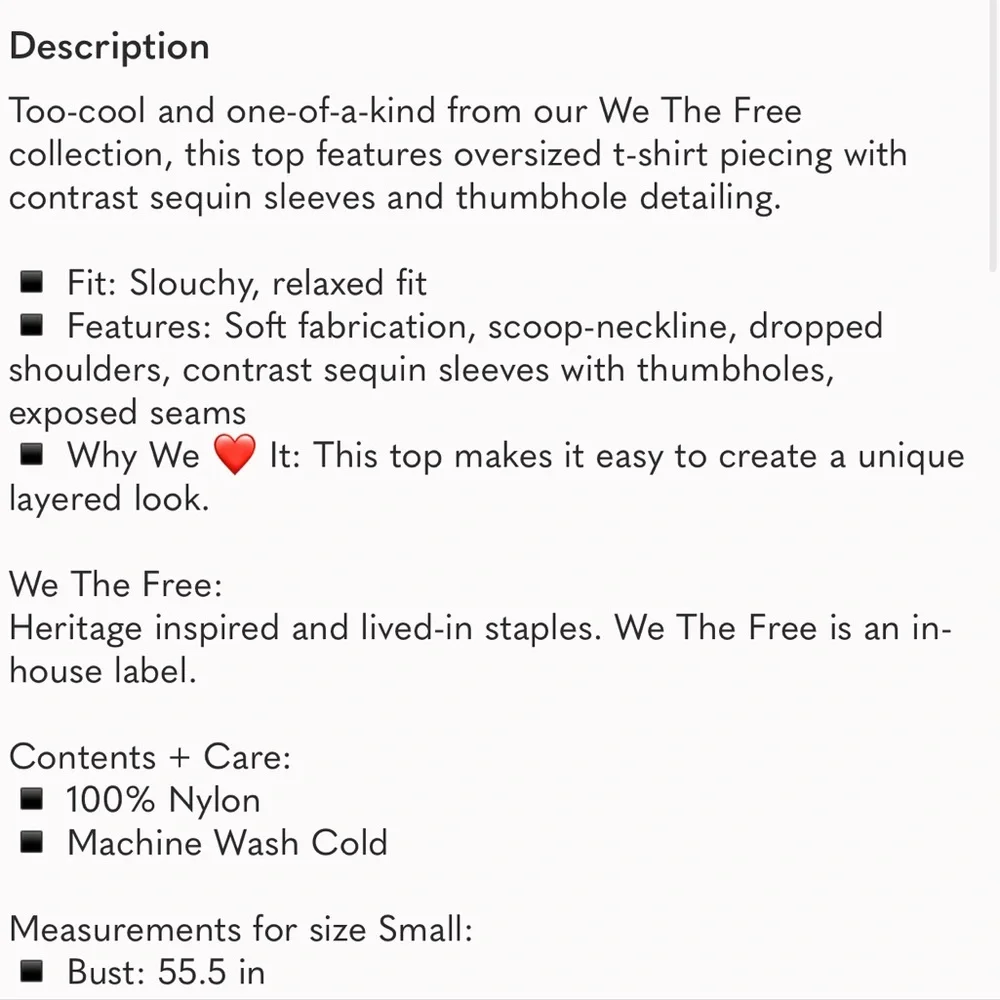 NWT FREE PEOPLE We The Free Mauve Nellie Sequin Twofer Top T Shirt SZ: S - Picture 8 of 9